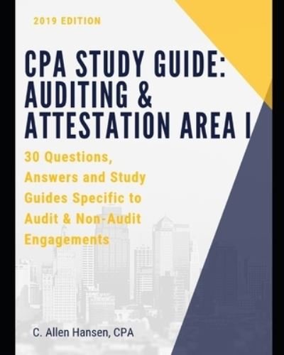Cover for C Allen Hansen Cpa · CPA Study Guide (Paperback Bog) (2019)
