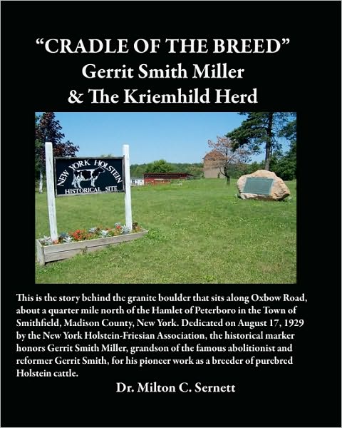 Cover for Milton C Sernett · Cradle of the Breed: Gerrit Smith Miller &amp; the Kriemhild Herd (Paperback Book) (2010)