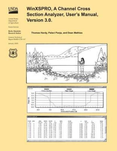 Cover for United States Department of Agriculture · Winxspro, a Channel Cross Section Analyzer, User's Mnual, Version 3.0 (Pocketbok) (2015)