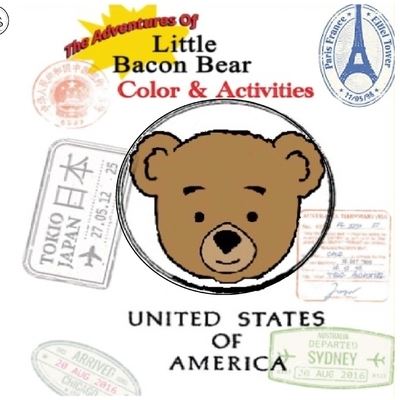 Cover for R Sullivan · The adventures of little bacon bear color&amp; activities (Travel) (Paperback Book) (2018)