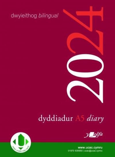 Cover for Y Lolfa · Dyddiadur Addysg A5 y Lolfa 2024 Diary (Hardcover Book) [Bilingual edition] (2023)