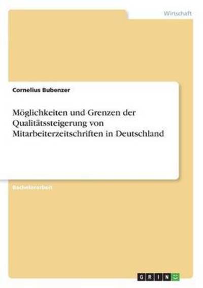 Cover for Bubenzer · Möglichkeiten und Grenzen der (Book) (2016)