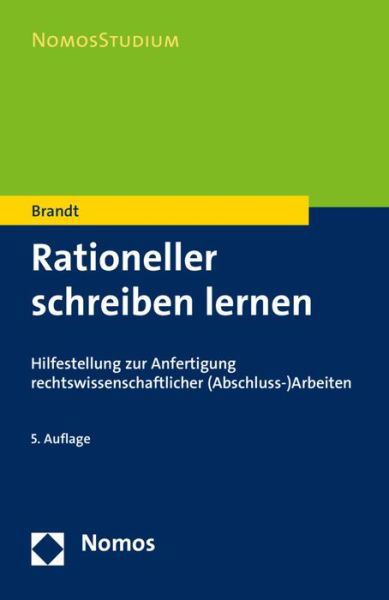 Cover for Brandt · Rationeller schreiben lernen (Buch) (2016)