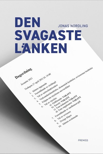 Cover for Jonas Nordling · Den svagaste länken (Book) (2021)