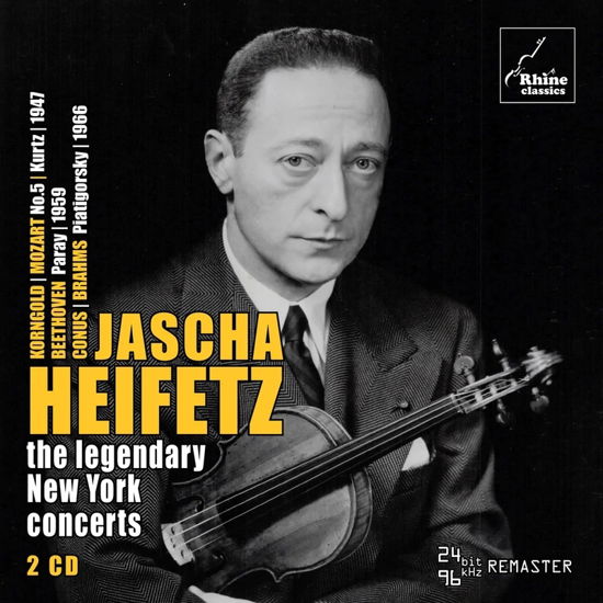 Legendary New York Concerts - Jascha Heifetz - Music - RHINE CLASSICS - 4713106280257 - May 5, 2023