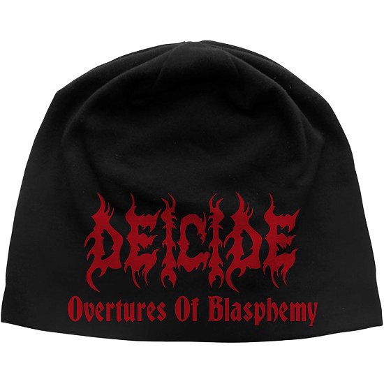 Cover for Deicide · Deicide Unisex Beanie Hat: Overtures of Blasphemy (TØJ) [Black - Unisex edition]
