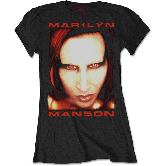 Marilyn Manson Ladies Tee: Bigger than Satan - Marilyn Manson - Merchandise - Bravado - 5055979989257 - 