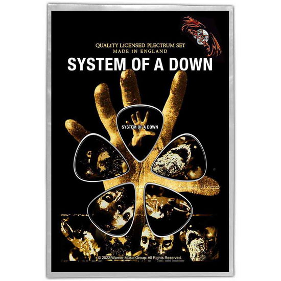 System Of A Down Plectrum Pack: Hand - System Of A Down - Marchandise -  - 5056365723257 - 