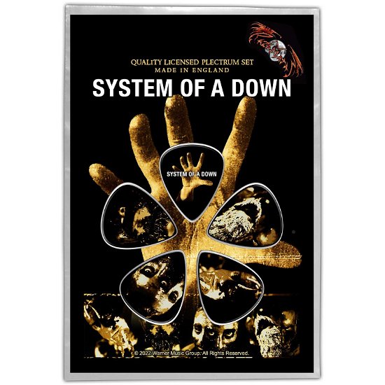 System Of A Down Plectrum Pack: Hand - System Of A Down - Koopwaar -  - 5056365723257 - 