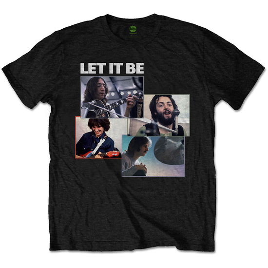 The Beatles Unisex T-Shirt: Let It Be Recording Shots - The Beatles - Produtos -  - 5056368636257 - 