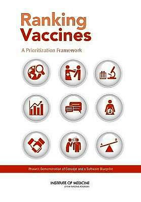 Cover for Institute of Medicine · Ranking Vaccines: A Prioritization Framework: Phase I: Demonstration of Concept and a Software Blueprint (Paperback Book) (2012)