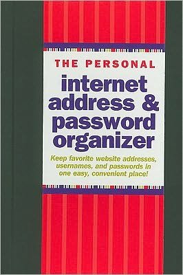 Internet Address Password Log Black - Peter Pauper Press - Kirjat - Peter Pauper Press Inc,US - 9781441303257 - tiistai 1. kesäkuuta 2010
