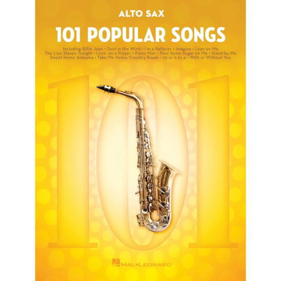 Cover for Hal Leonard Publishing Corporation · 101 Popular Songs: For Alto Sax (Buch) (2017)