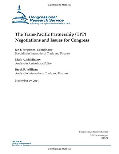 Cover for Congressional Research Service · The Trans-pacific Partnership (Tpp) Negotiations and Issues for Congress (Crs Reports) (Paperback Book) [R42694 edition] (2014)