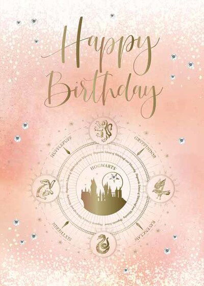 Cover for Insight Editions · Harry Potter: Hogwarts Constellation Birthday Embellished Card - HP Constellation (Flashcards) (2020)