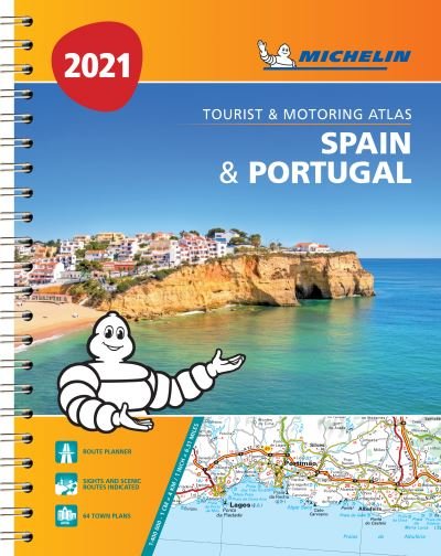 Cover for Michelin · Spain &amp; Portugal 2021 - Tourist and Motoring Atlas (A4-Spiral): Tourist &amp; Motoring Atlas A4 spiral (Spiralbok) (2021)