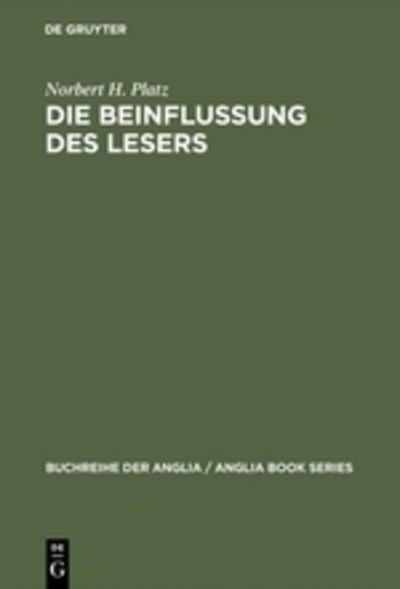 Cover for Platz · Die Beinflussung des Lesers (Book) (1986)