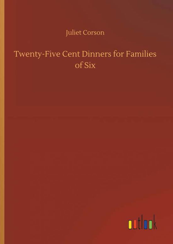 Cover for Corson · Twenty-Five Cent Dinners for Fam (Bok) (2018)