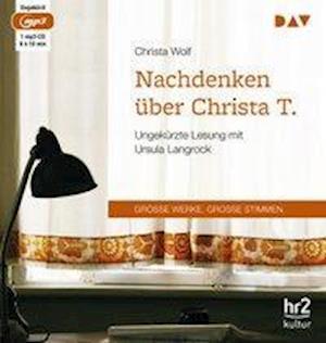 Cover for Christa Wolf · Wolf:nachdenken Ã¼ber Christa T.,mp3-cd (CD)