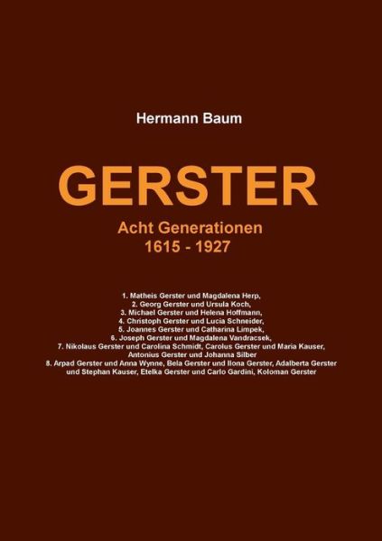 Cover for Baum · Gerster (Book) (2020)