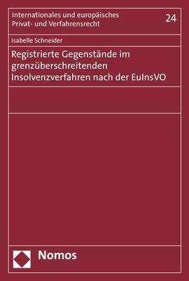 Cover for Schneider · Registrierte Gegenstände im g (Bog) (2019)