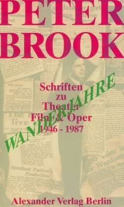 Cover for Peter Brook · Wanderjahre (Book)