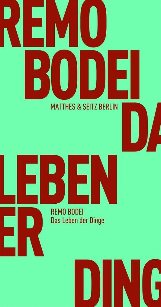 Cover for Bodei · Das Leben der Dinge (Book)