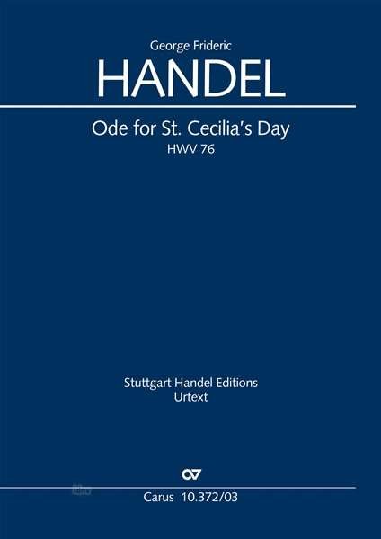Cover for Handel · Ode.St.Cecilia's,KA.CV10.372/03 (Bog)