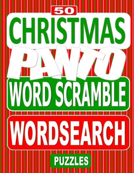 Cover for Nuletto Books · 50 Christmas Panto Word Scramble Word Search Puzzles (Paperback Book) (2020)