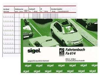 Cover for Sigel · Fahrtenbuch A6/40bl.fa614 (Book) (2017)