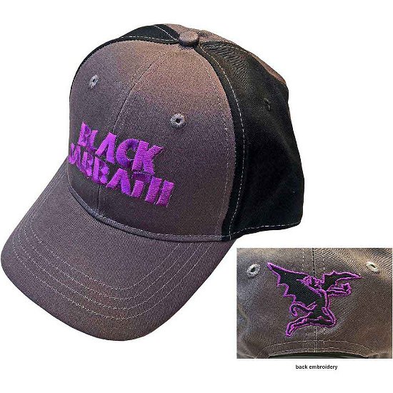 Cover for Black Sabbath · Black Sabbath Unisex Baseball Cap: Wavy Logo (2-Tone) (Kläder) [Black Grey - Unisex edition]