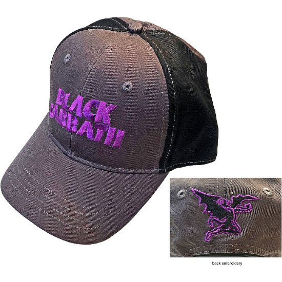 Cover for Black Sabbath · Black Sabbath Unisex Baseball Cap: Wavy Logo (2-Tone) (Klær) [Black Grey - Unisex edition]