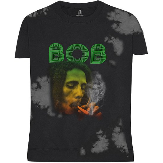 Cover for Bob Marley · Bob Marley Unisex T-Shirt: Smoke Gradient (Wash Collection) (T-shirt) [size S] [Grey - Unisex edition]