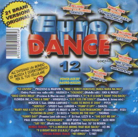 Cover for Aa.vv. · Euro Dance 12 (Cd+rivista) (CD) (2004)