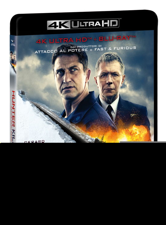 Hunter Killer - Caccia Negli Abissi (Blu-ray 4k+blu-ray) - Common,gerard Butler,gary Oldman - Elokuva - EAGLE PICTURES - 8031179956258 - keskiviikko 27. helmikuuta 2019