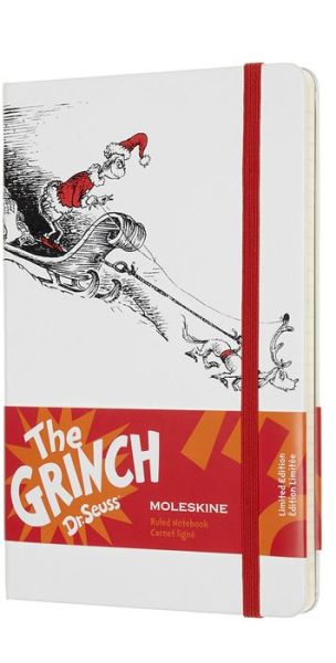 Cover for Moleskine · Moleskine Dr. Seuss The Grinch Limited Edition White Large Ruled Notebook Hard (Stationery) (2024)