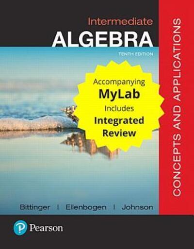 Cover for Marvin L. Bittinger · Intermediate Algebra (Book) (2018)