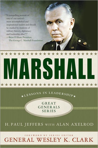 Cover for H. Paul Jeffers · Marshall: Lessons in Leadership - Great Generals (Taschenbuch) (2011)