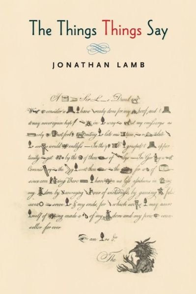 Cover for Jonathan Lamb · The Things Things Say (Paperback Book) (2016)