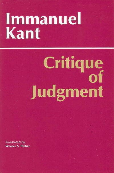 Cover for Immanuel Kant · Critique of Judgment - Hackett Classics (Taschenbuch) (1987)