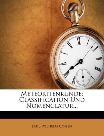 Cover for Cohen · Meteoritenkunde: Classification U (Book) (2011)