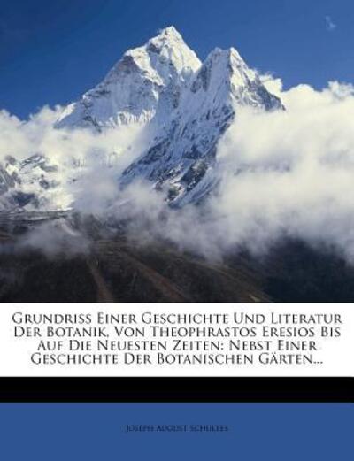 Cover for Schultes · Grundriss einer Geschichte und (Book) (2012)