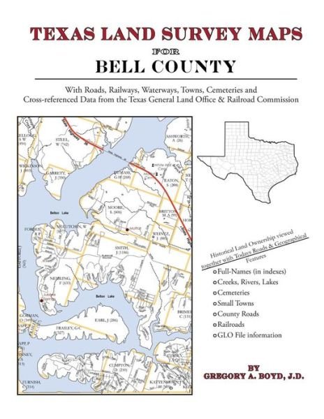 Cover for Gregory a Boyd J.d. · Texas Land Survey Maps for Bell County (Paperback Book) (2010)