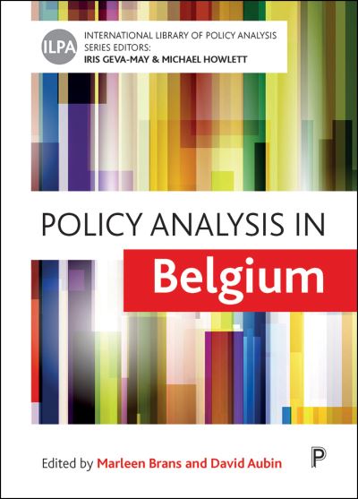 Cover for Policy Analysis in Belgium - International Library of Policy Analysis (Hardcover Book) (2017)