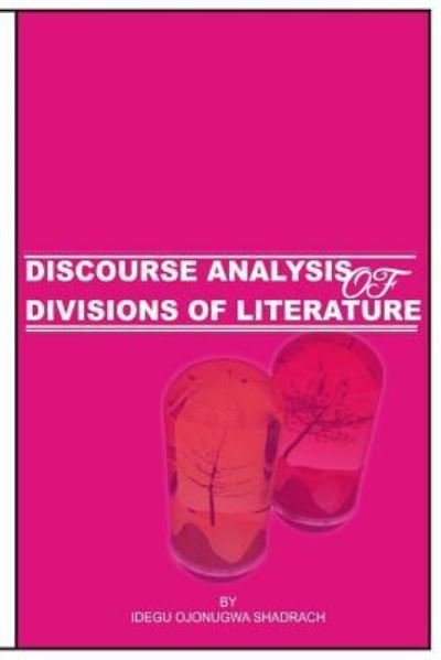 Cover for Bro Shadrach Ojonugwa Idegu · Discourse Analysis of Literature Genres (Paperback Bog) (2018)