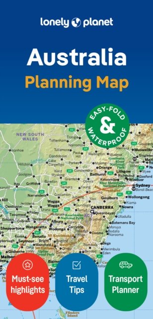 Cover for Lonely Planet · Lonely Planet Australia Planning Map - Map (Kort) (2024)