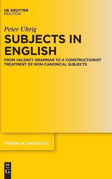 Cover for Uhrig · Subjects in English (Book) (2018)