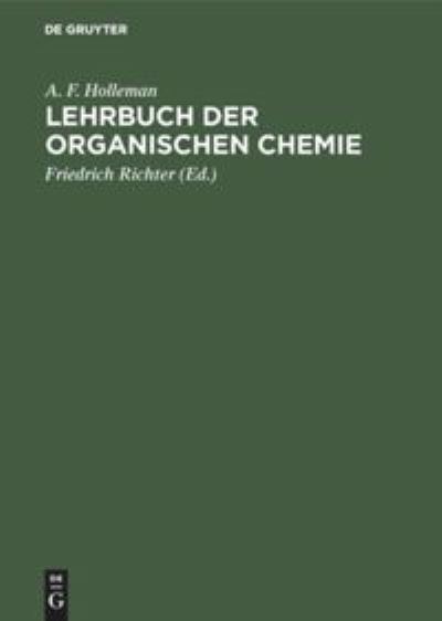 Cover for A. F. Holleman · Lehrbuch der Organischen Chemie (Book) (1957)