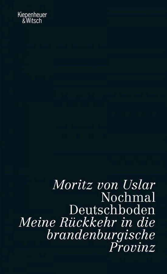 Cover for Uslar · Nochmal Deutschboden (Bog)