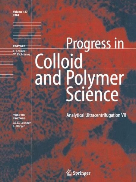 Cover for M D Lechner · Analytical Ultracentrifugation VII - Progress in Colloid and Polymer Science (Taschenbuch) [Softcover reprint of the original 1st ed. 2004 edition] (2013)